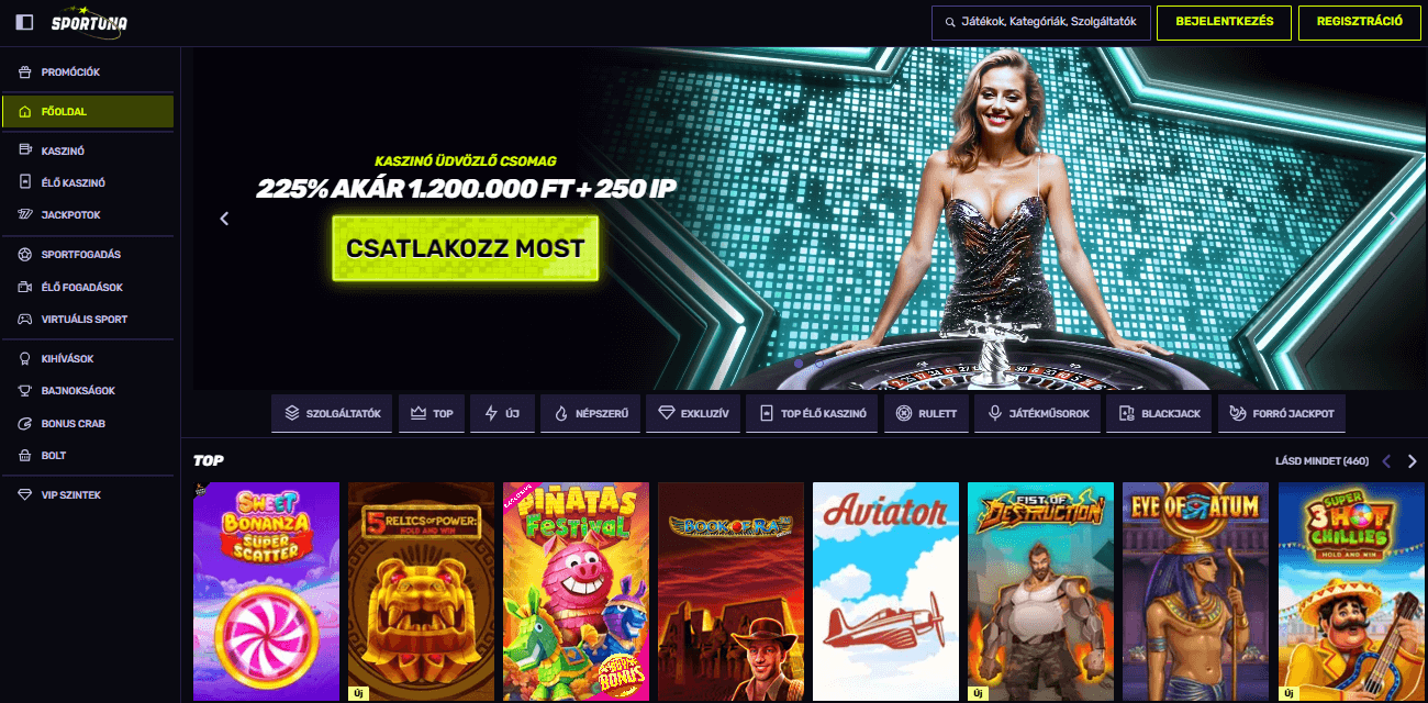 Új Online Kaszinó Sportuna